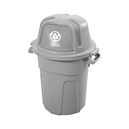 BAS1-01G Basurero Gris 100 lts