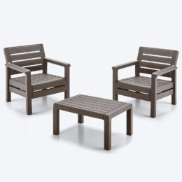 ·SET-03 SET BALCON 2 SILLONES+MESA CENTRO MOCCA RIMAX